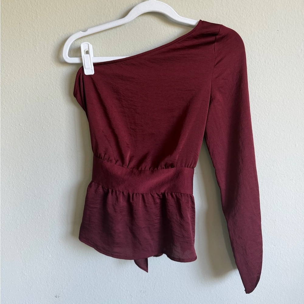 Express Deep Red Top XS